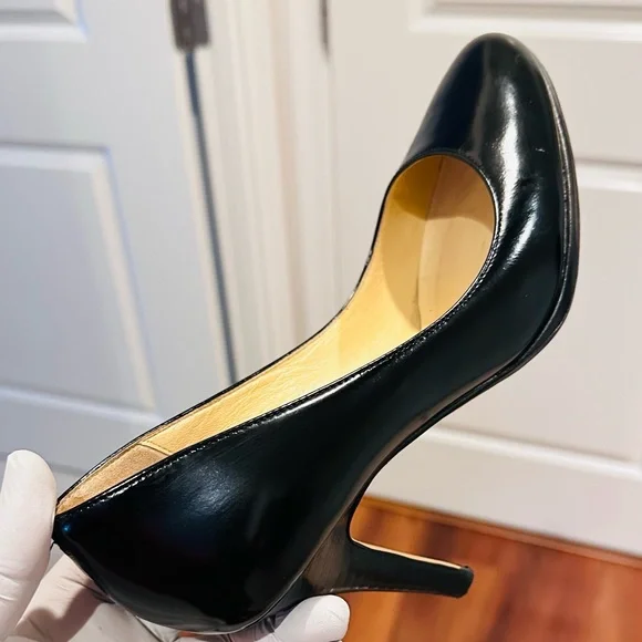 Calvin Klein Glossy Black Heels - Picture 5 of 9